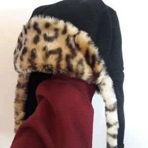 Cheetah traper hat